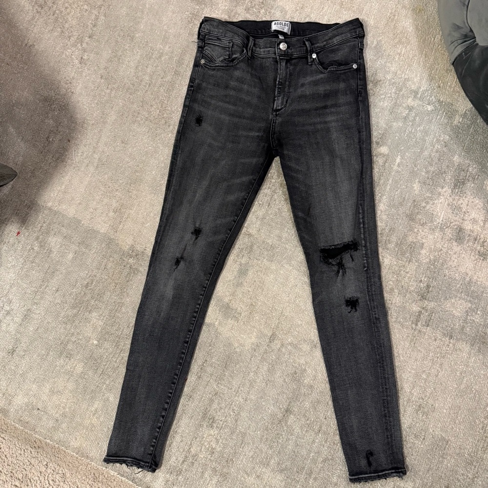 Agolde Charcoal Skinny Jeans